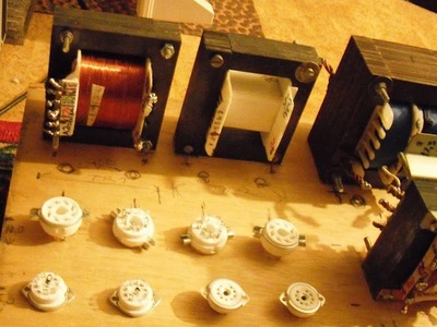 Homemade EL34.6ca7 Push Pull Tube amplifier with DIY Ultra linear Hi-Fi Output transformers.