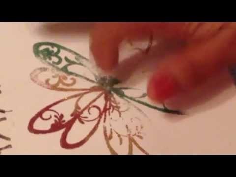 How I Finger Paint with Rubber Cafe Glitter!