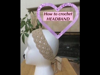 How to crochet HEADBAND