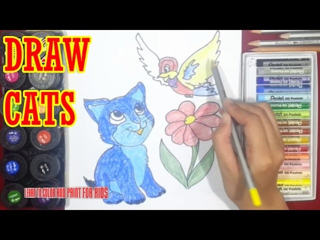 How to Draw Cats coloring pages - Super Coloring #12