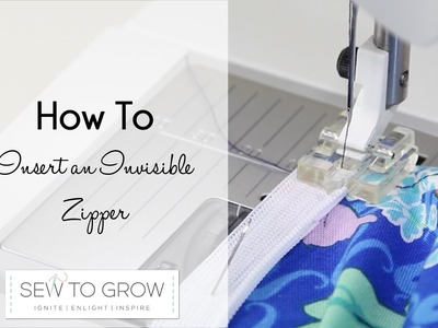 How To Insert an Invisible Zipper Into a Garment