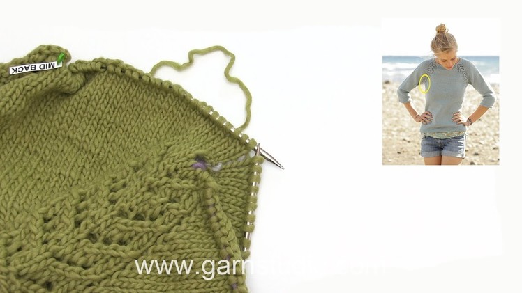 How to knit the increase tip in DROPS 175-1