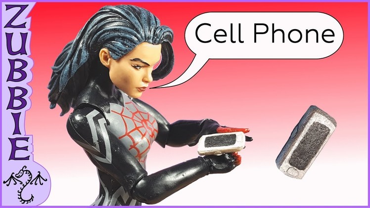 How to Make a 1:12 Scale Cell Phone, DIY Action Figure Sized Mobile Phone