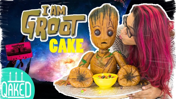 How to make a BABY GROOT Structure Cake | Guardians of the Galaxy Vol 2 | Marvel.Disney Party Ideas