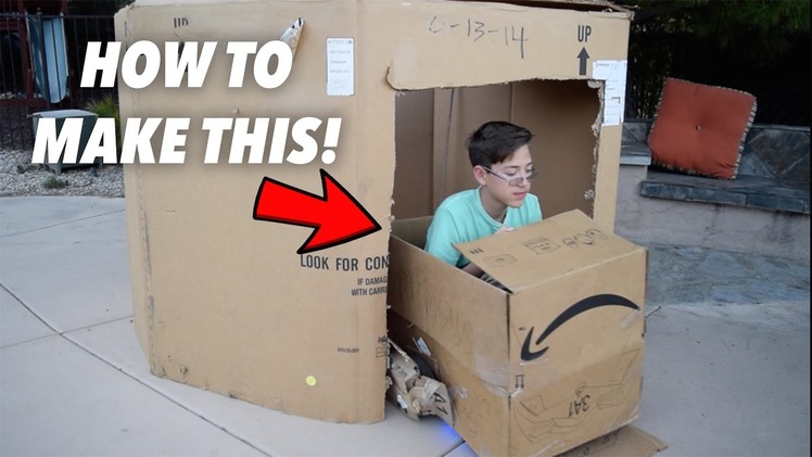 How To Make A Drivable Cardboard Box (Hoverboard, Swegway)