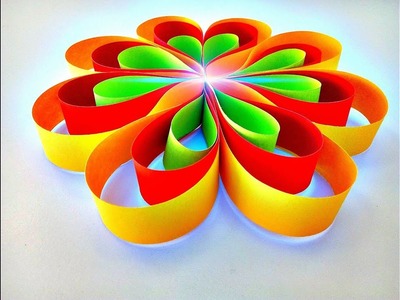 How to Make A Hanging Paper Flower for Easy Party Decorations-  Hanging Decorations for beginner-HD