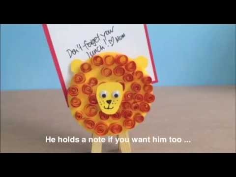 How to Make a peg lion noteholder