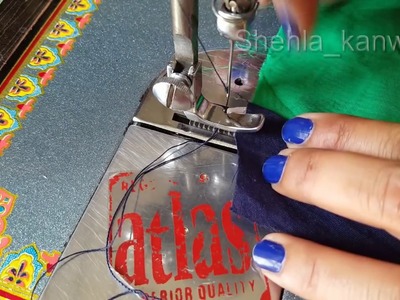 How to Make Easy Pipping for Slits(chalk) on kameez and Dupatta