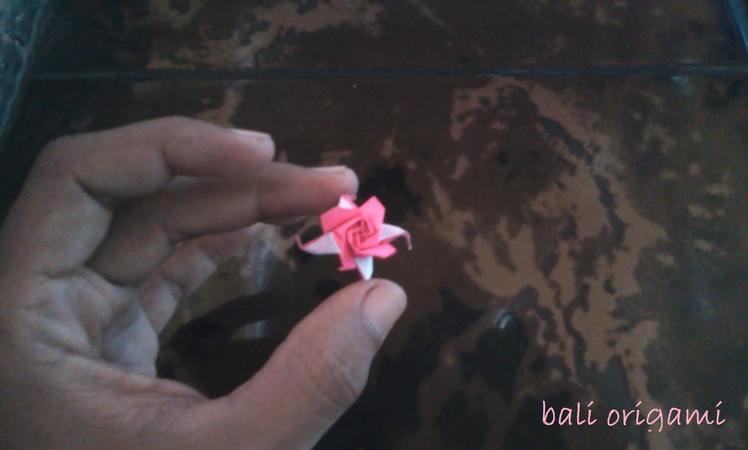 How to make Origami flower rose ( Origami Rose )