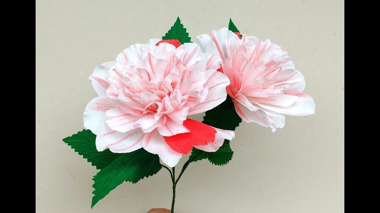 How to make Paper Flower Camellia Japonica Extravaganza (flower # 168)