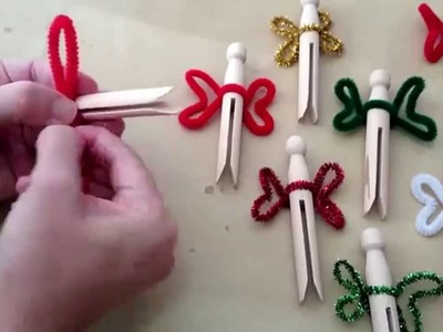 How to make simple clothespin fairies