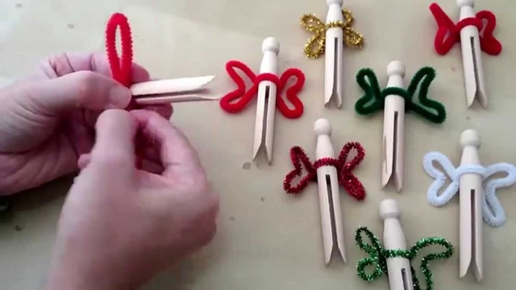 How to make simple clothespin fairies