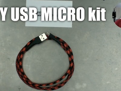 How to: No-Solder DIY USB MICRO cable kit assembly from 1upkeyboards.com