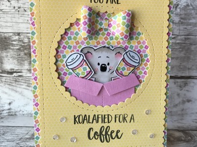 Koala Coffee Card (Spring Coffee Lovers Blog Hop & Not2Shabby DT Project)