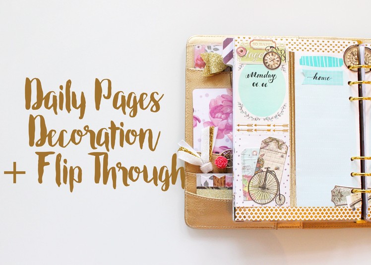Last Week Flip Through | Daily Pages Decoration | June 2016 | Decorate with Me | Kikki.K Planner