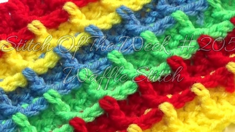 Left Handed Stitch of the Week #205 Waffle Stitch
