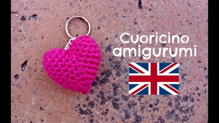 Little Heart keychain amigurumi | World Of Amigurumi