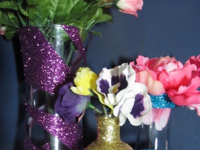 Make Fun Glitter-Decorated Vases and Bottles  - Home - Guidecentral