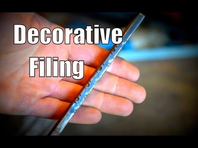 Metal Filing Techniques for Filing A Knife Spine or Other Blacksmithing Projects
