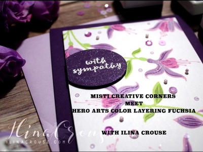 MISTI Creative corners meets Hero Arts Color Layering Fuchsia