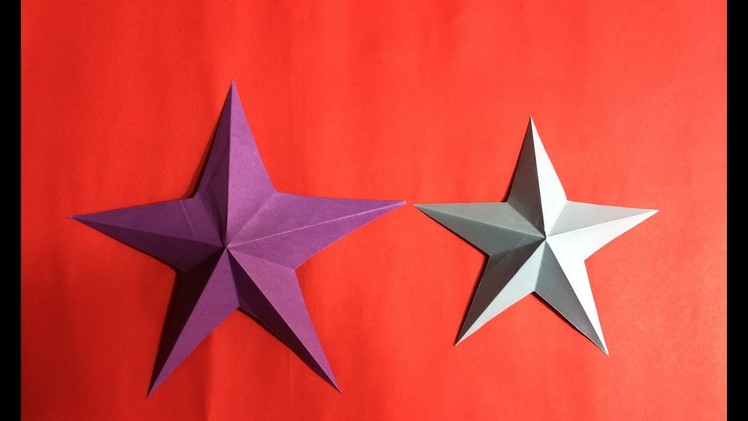 | Origami 3D  Star | How to Make a 3D Paper Star | 3D paper Star Full Tutorial