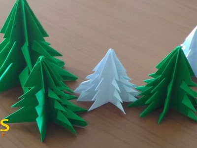 Origami christmas tree | folded paper : christmas tree (Christmas Day) พับต้นคริสมาสกับพี่จุ๊บ