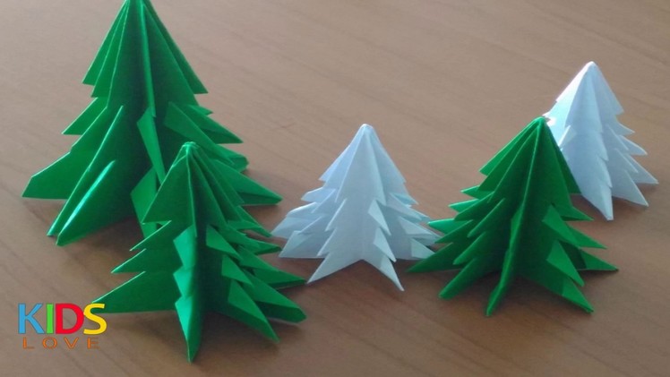 Origami christmas tree | folded paper : christmas tree (Christmas Day) พับต้นคริสมาสกับพี่จุ๊บ