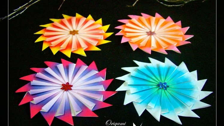 Origami Maniacs 257:  Sunshine Rays Mandala (Tea Bag Folding)