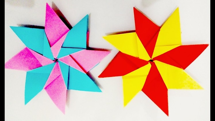 Origami star 'Mandala Carla' by Origami Things-How to make an Origami Star Mandala -Easy origami