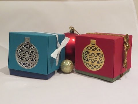 Ornament Window Gift Box, Video Tutorial using Stampin' Up Products