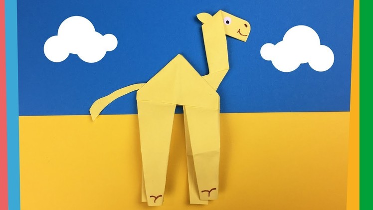 Paper camel craft from one piece of paper | Easy creative activity to do with kids