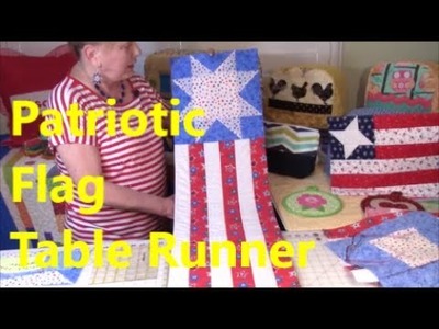 Patriotic Flag Table Runner