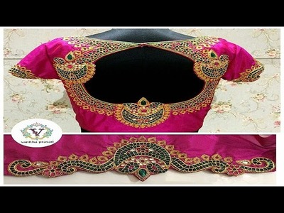 Pattu Saree Embroidery  Blouse Designs