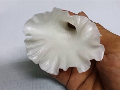 Pearl wax testing with clay flower  petal