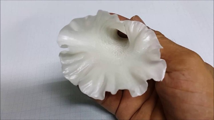 Pearl wax testing with clay flower  petal