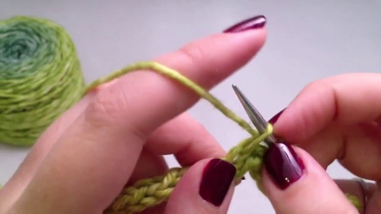 Picking up stitches along an i-cord