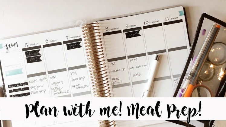 Plan With Me! Whole 30 Meal Prep in Erin Condren Planner
