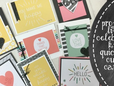 Quick & Cute Cards Made With Project Life Cards