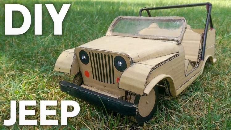 RC Mini JEEP – DIY at Home – Cardboard JEEP – How to make Electric Toy Car