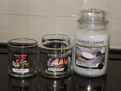 Recycle. Re use. Re fill your yankee candle jar