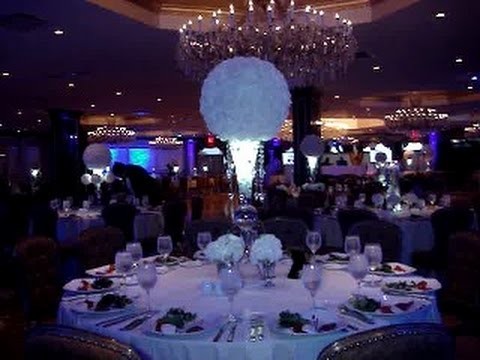 Rose Ball & Floating Candle Centerpieces 2015 Yorktown Prom Surf Club New Rochelle NY