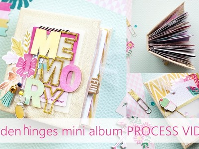 Scrap 2 Days (hidden hinges) mini album - PROCESS VIDEO
