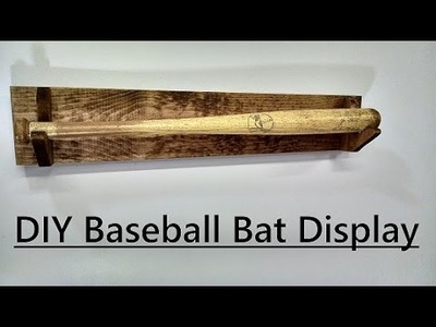 Simple DIY Baseball Bat Display