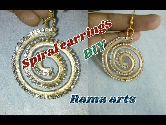 Spiral earrings - How to make earrings | jewellery tutorials