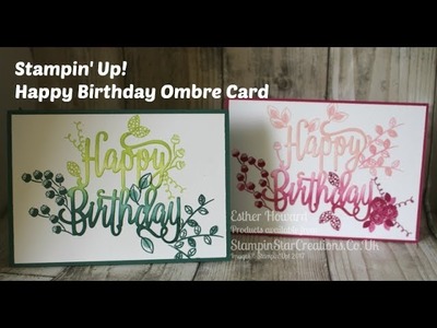 Stampin up, Happy Birthday Gorgeous, Stamps and thinking with Esther Stampin Star Creations ????