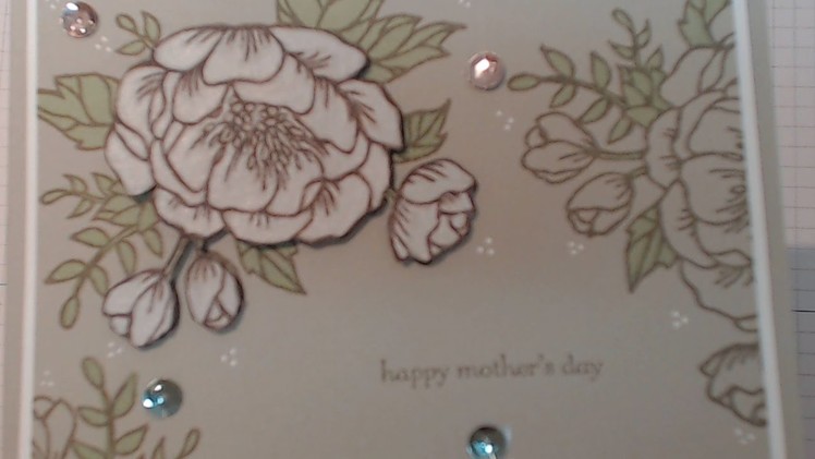 Stampin' Up! with Connie-Rae. Mothers Day Blooms Card with Sahara Sand
