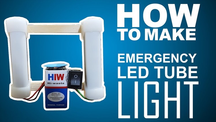 Super Bright Emergency Led inverter for home DIY - EASY WAY