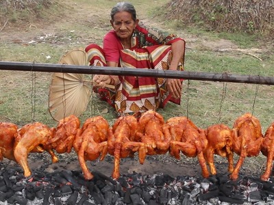 Tandoori Chicken in Village Style My Grandma || Chicken Fry Recipe || Myna Street Food || Food Info