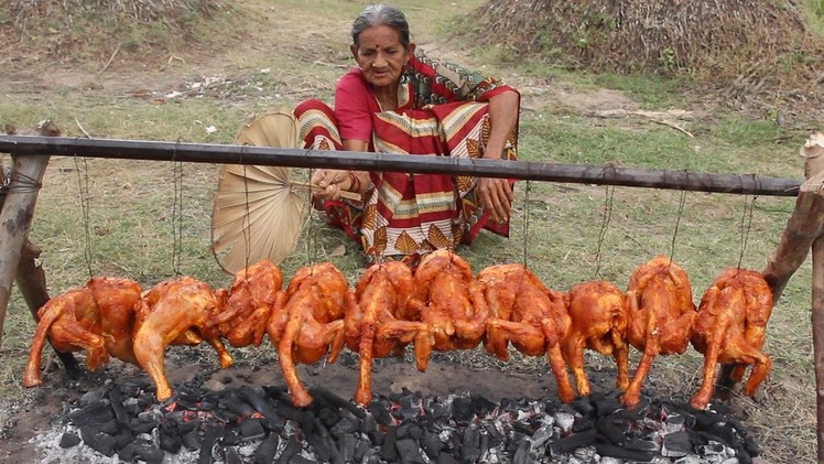Tandoori Chicken in Village Style My Grandma || Chicken Fry Recipe || Myna Street Food || Food Info
