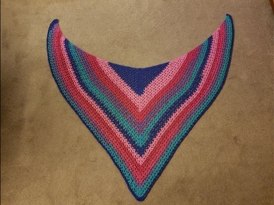 The "One Row Shawl" Crochet Tutorial